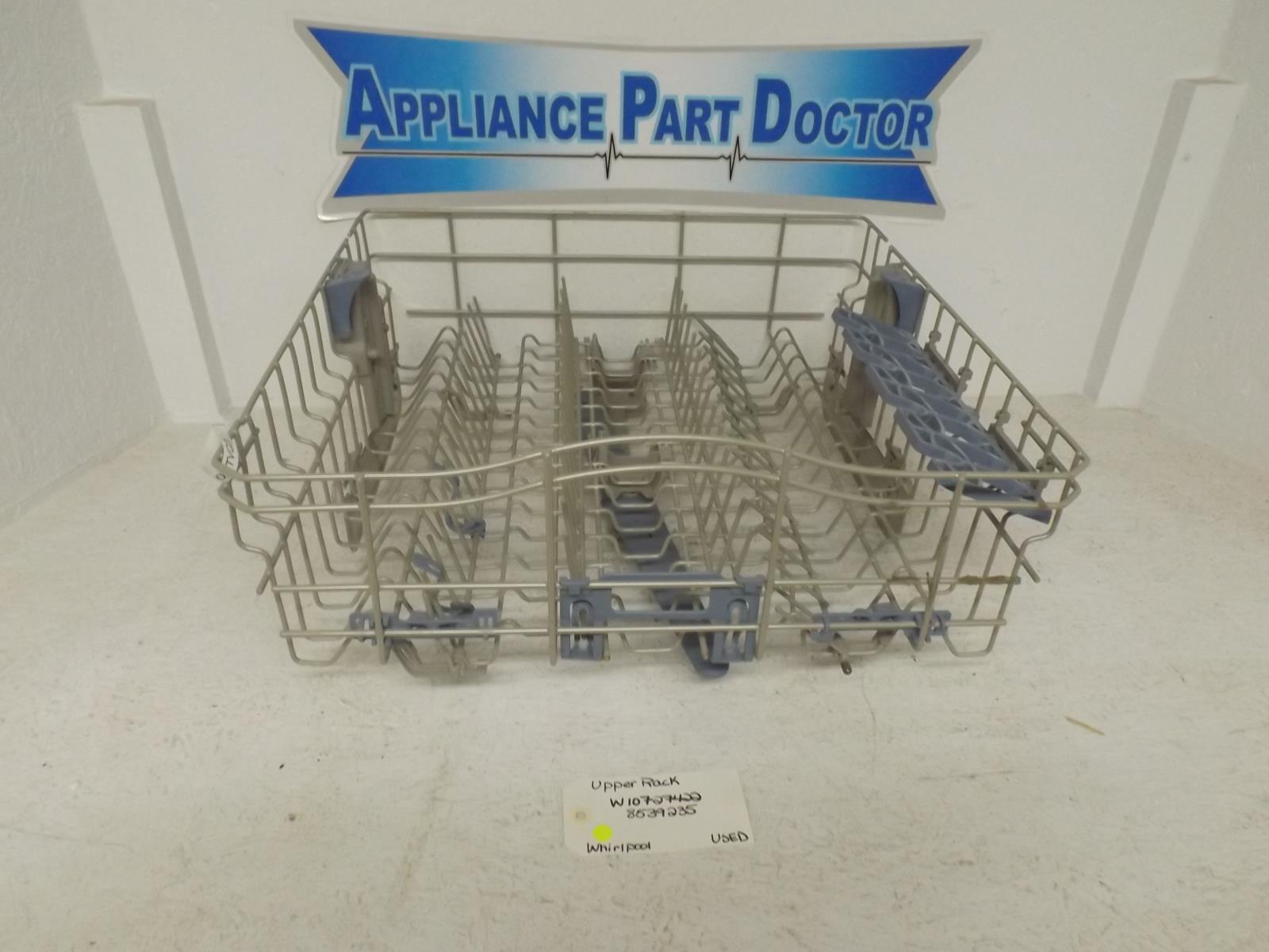 Whirlpool Dishwasher W10727422 8539235 Upper Rack Used Whirlpool Dishwasher W10727422 8539235 Upper Rack Used